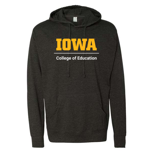 Independent Trading Co Lightweight Hooded Pullover T-Shirt -- Charcoal Heather