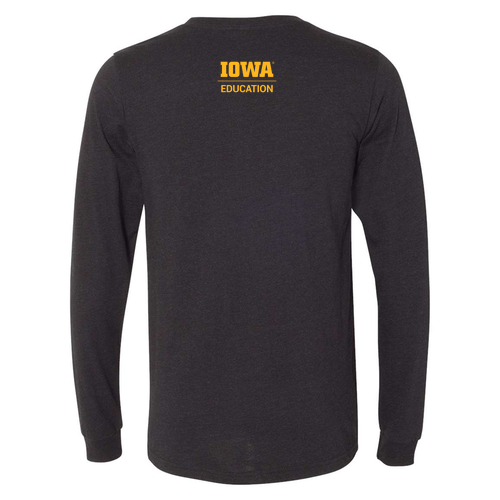 Bella+Canvas Unisex Heather Cvc Long Sleeve Tee- Heathers -- Black Heather