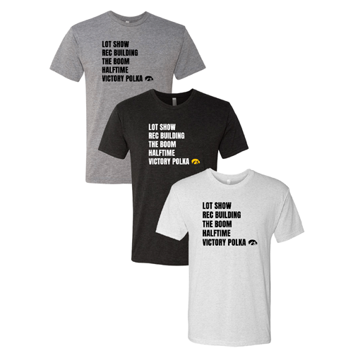 HMB Set List Unisex TriBlend Tee -- Heather White