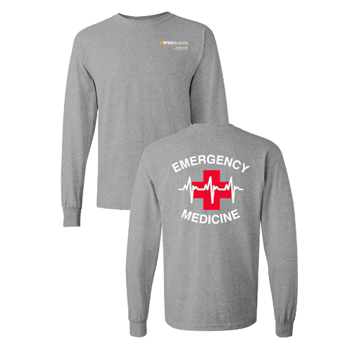 Gildan Heavy Cotton Longsleeve Basic T-Shirt -- Sport Grey