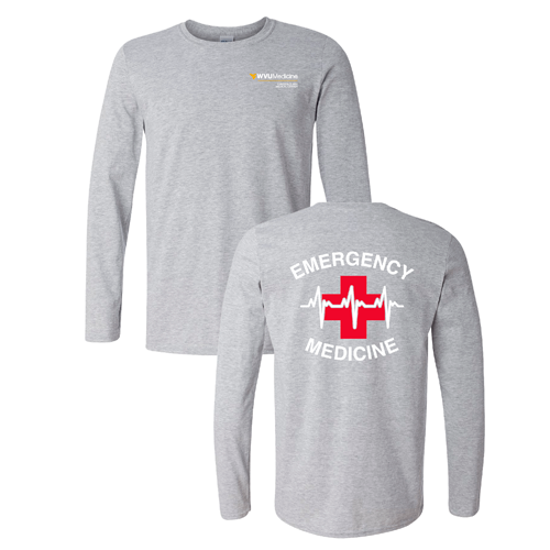 Gildan Softstyle Longsleeve T Shirt -- Sport Grey