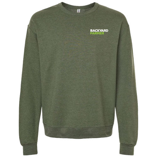 Rogue It Out Fleece Crewneck -- Military Green Heather