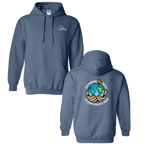 Gildan Heavy Blend Hooded Sweatshirt -- Indigo Blue