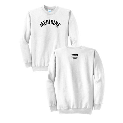 Arch Medicine Port and Company Classic Crewneck Sweatshirt -- White