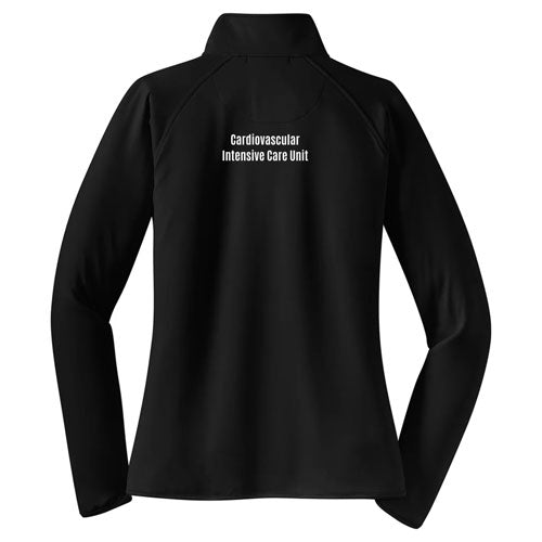 Sport Tek Ladies Sport Wick Stretch Half Zip Pullover -- Black