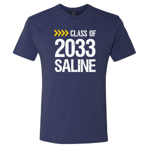 Next Level Mens Class of 2033 TriBlend Tee -- Vintage Navy