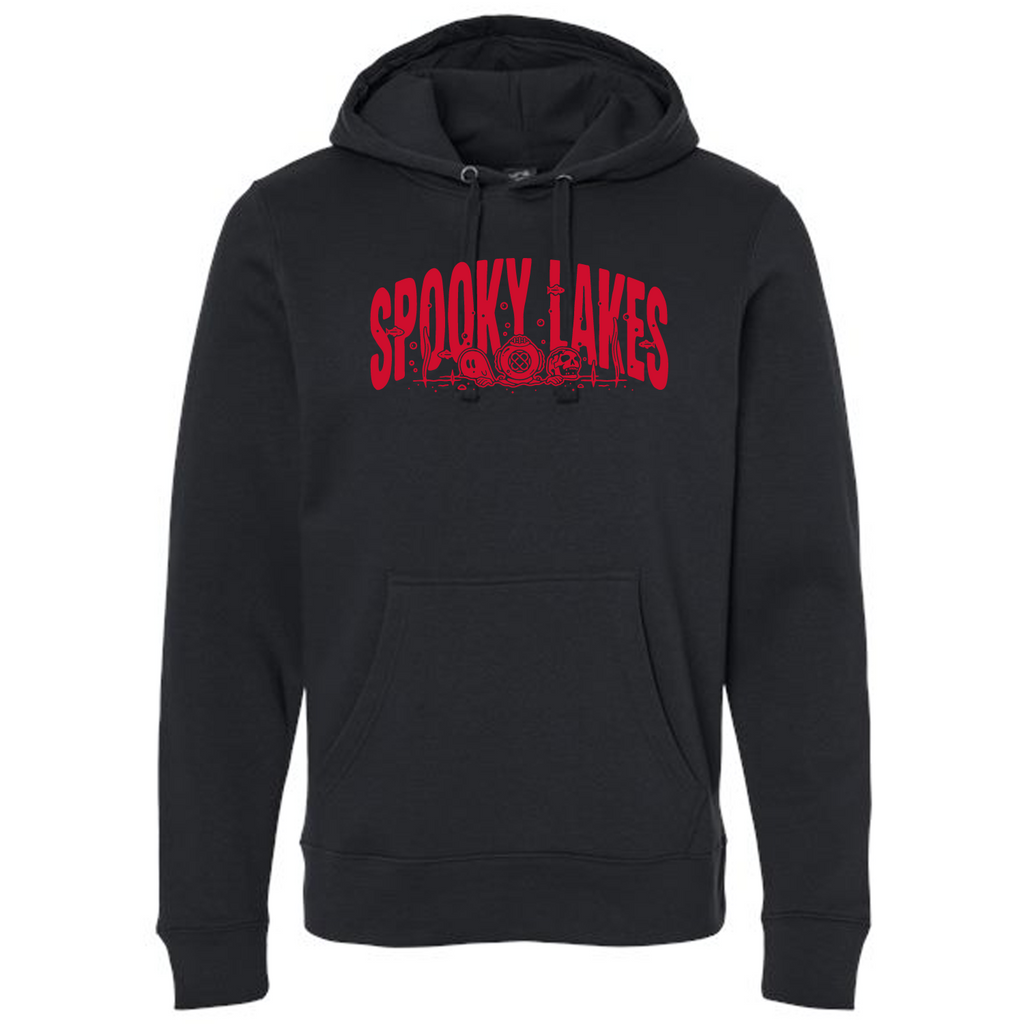 J America Unisex BTB Fleece Hooded Sweatshirt -- Black