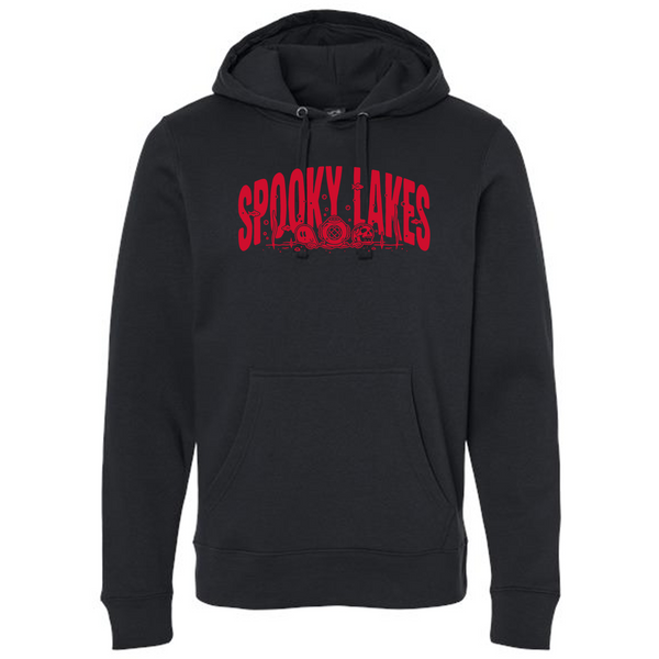 J America Unisex BTB Fleece Hooded Sweatshirt -- Black