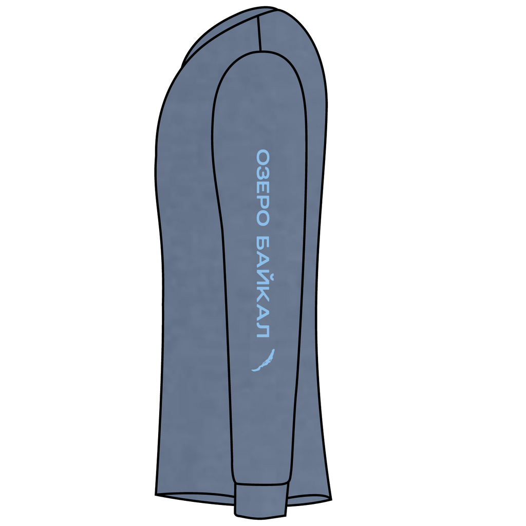 Comfort Colors Ringspun Long Sleeve Tee -- Blue Jean