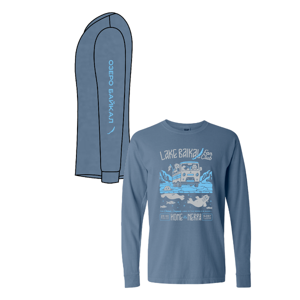 Comfort Colors Ringspun Long Sleeve Tee -- Blue Jean