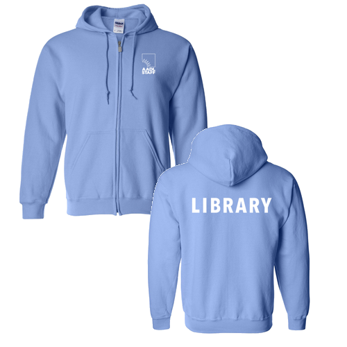 Regular Gildan Full Zip Hooded Sweatshirt -- Carolina Blue
