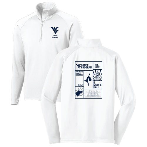Sport Tek Sport Wick Stretch Half Zip Pullover -- White