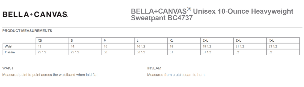 BELLA+CANVAS Unisex 10-Ounce Heavyweight Sweatpant -- Athletic Heather