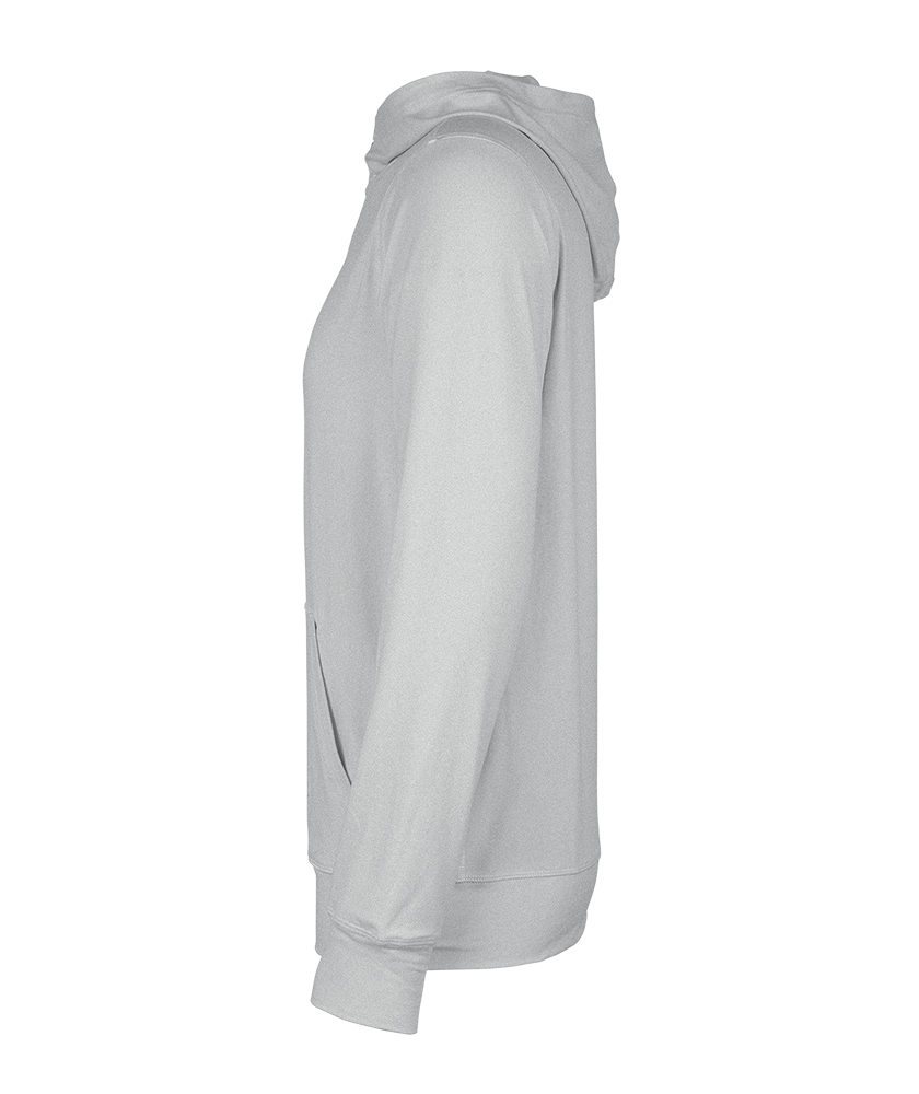 Embroidered Charles River Men's Pulse Performance Quarter Zip Hoodie -- Light Grey Heather