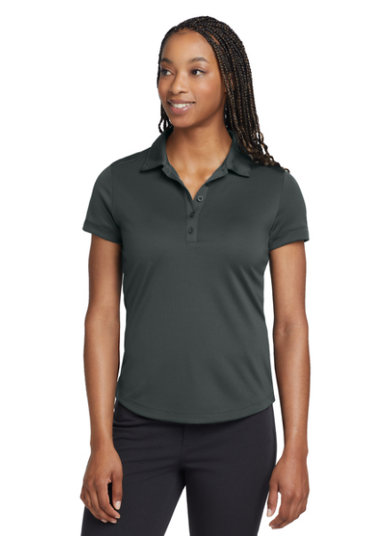 Nike Golf Ladies DriFit Smooth Performance Modern Fit Polo -- Anthracite