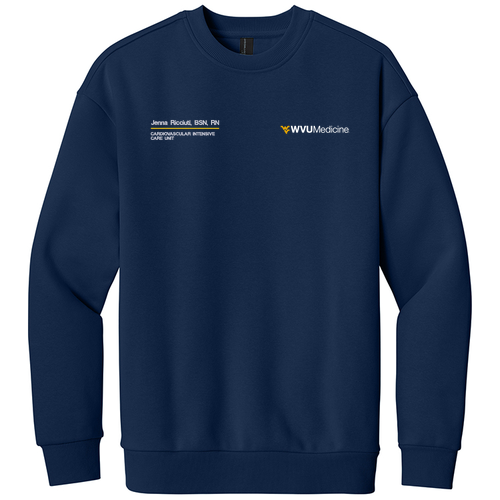 District V.I.T. Heavyweight Fleece Crew -- Dark Royal