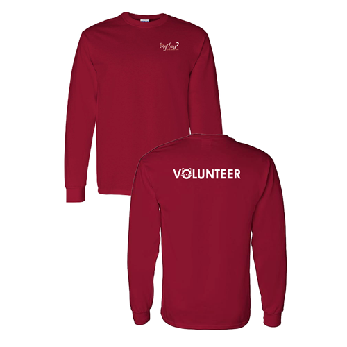 Gildan Heavy Cotton Longsleeve Basic T-Shirt -- Cardinal