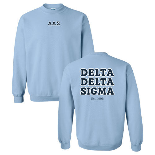 Gildan Heavy Blend Crew Neck Sweatshirt -- Light Blue