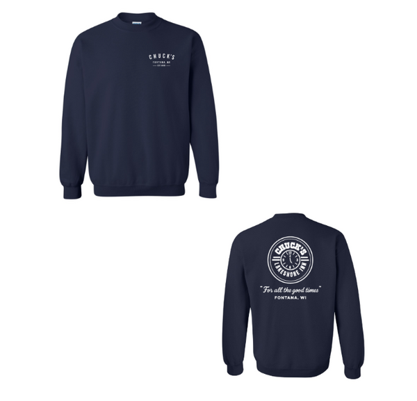 Gildan Heavy Blend Crew Neck Sweatshirt -- Navy