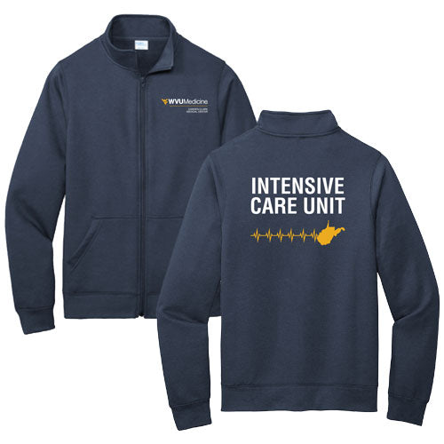 Port and Company Core Fleece Cadet Full-Zip Sweatshirt -- Navy