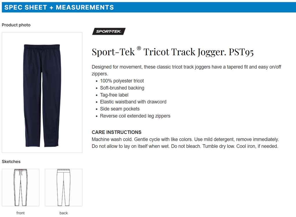 Fire Hawks (Adult Joggers)  True Navy