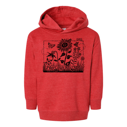 Rabbit Skins Toddler Pullover Fleece Hoodie -- Vintage Red