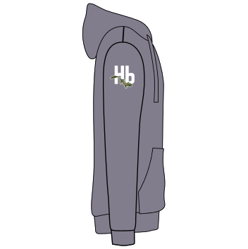 Allmade® Unisex Organic CVC Fleece Pullover Hoodie -- Terrain Grey