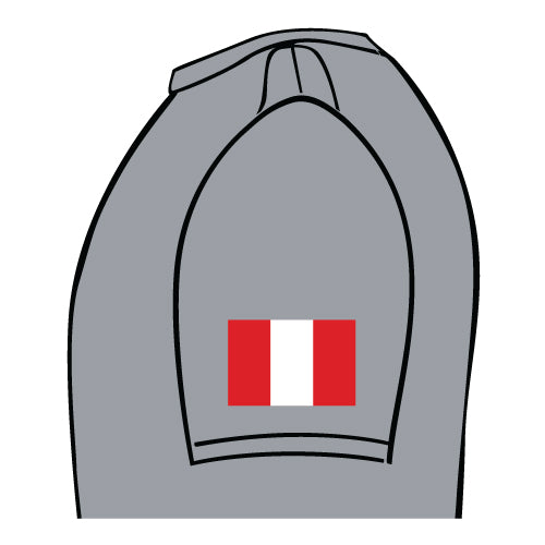 PERU Performance Tee -- ADULT Silver