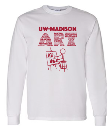 Gildan Heavy Cotton Longsleeve White T-Shirt