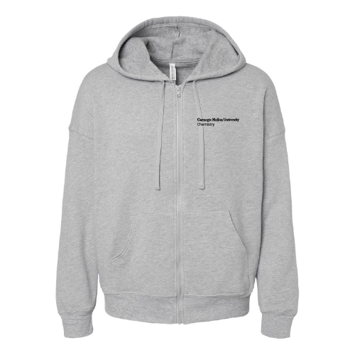 Bella+ Canvas Unisex Sponge Fleece Dtm Full-Zip Hooded Sweatshirt -- Athletic Heather