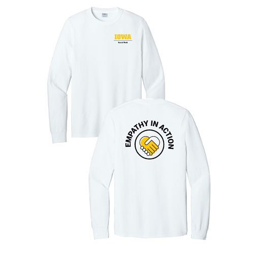 Port and Company Long Sleeve T Shirt -- White