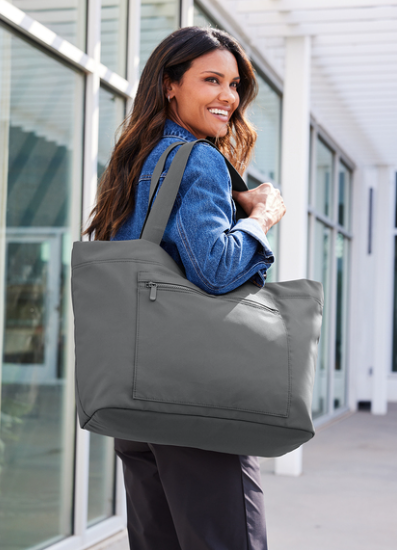 Port Authority Matte Carryall Tote -- Deep Black