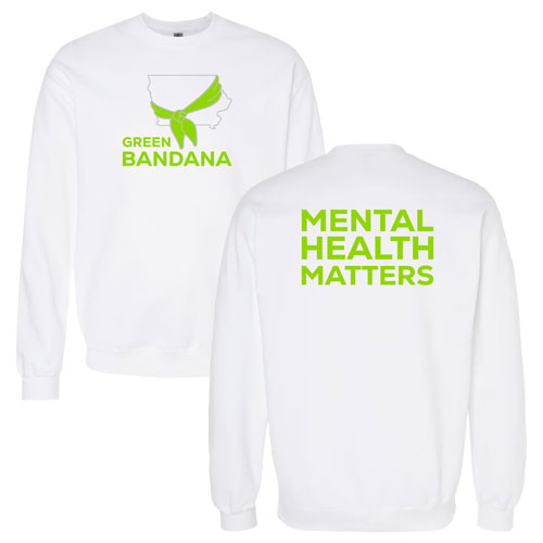 Gildan Adult Softstyle Fleece Crew Sweatshirt -- White