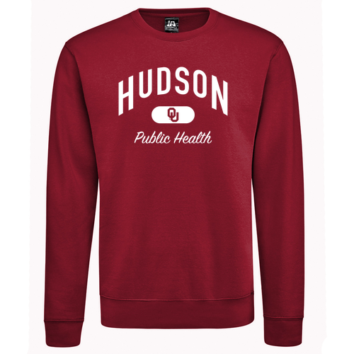 J. America BTB Fleece Crew -- Cardinal