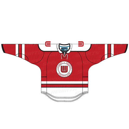 Rebirth Custom Hockey Jersey -- Red