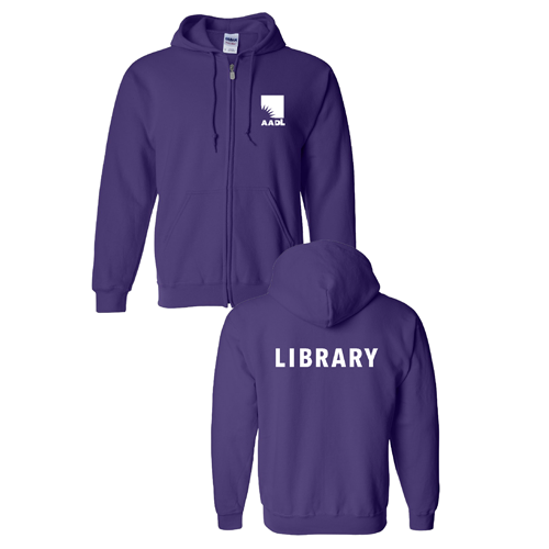 Gildan Full Zip Hooded Sweatshirt -- Purple [HIDE]