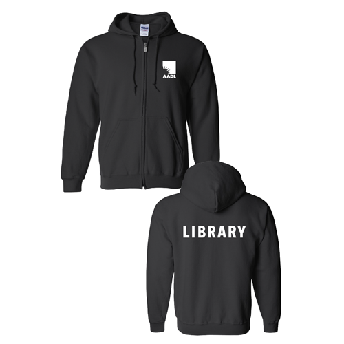 Gildan Full Zip Hooded Sweatshirt -- Black [HIDE]