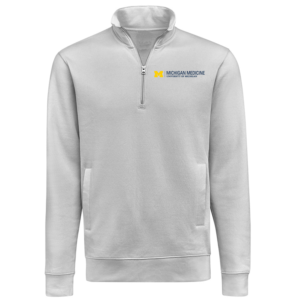 Unisex Heavyweight Quarter Zip  -- White