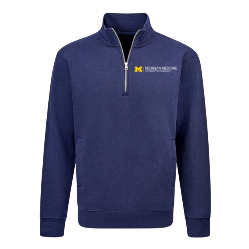 Unisex Heavyweight Quarter Zip  -- Navy