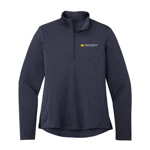 Ladies Lightweight Quarter Zip -- Navy