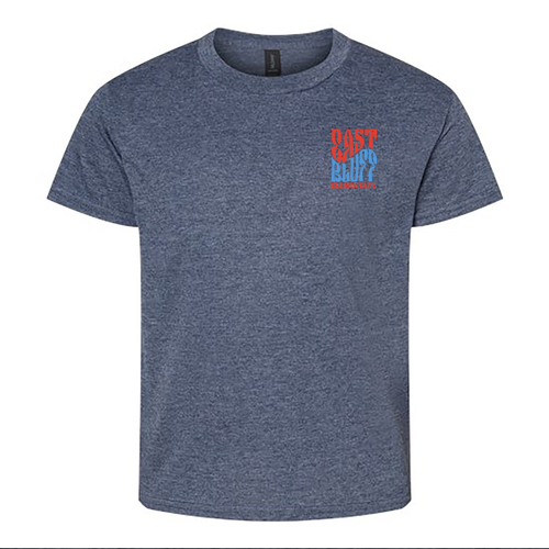 Gildan Youth Softstyle T-Shirt -- Heather Navy