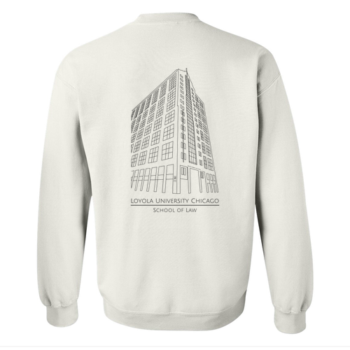 Corboy Law Center Crewneck Sweatshirt -- White