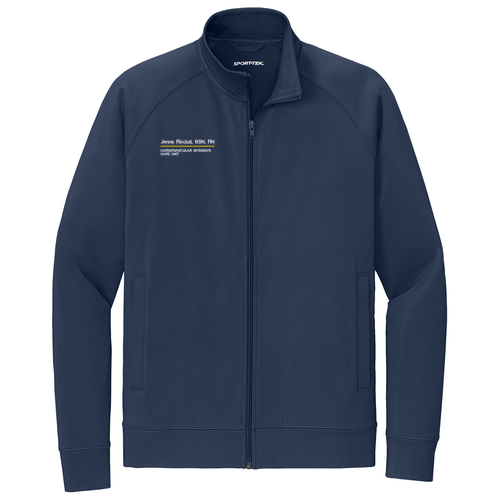 Sport-Tek Sport-Wick Stretch Full-Zip Cadet Jacket -- True Navy