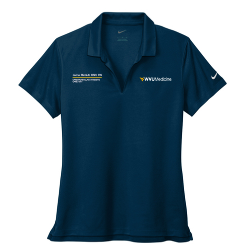 Nike Ladies Dri-Fit Micro Pique 2.0 Polo -- Navy