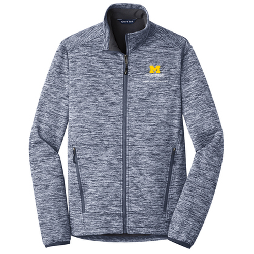 Ladies Sport-Tek PosiCharge Electric Heather Soft Shell Jacket -- Black Electric