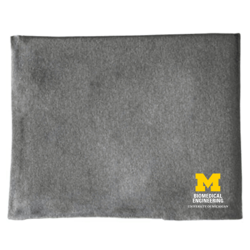 Port and Company Core Fleece Sweatshirt Blanket -- Dark Heather Grey