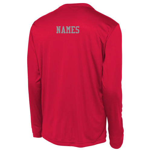 Sport Tek Long Sleeve Wicking Competitor Tee -- True Red