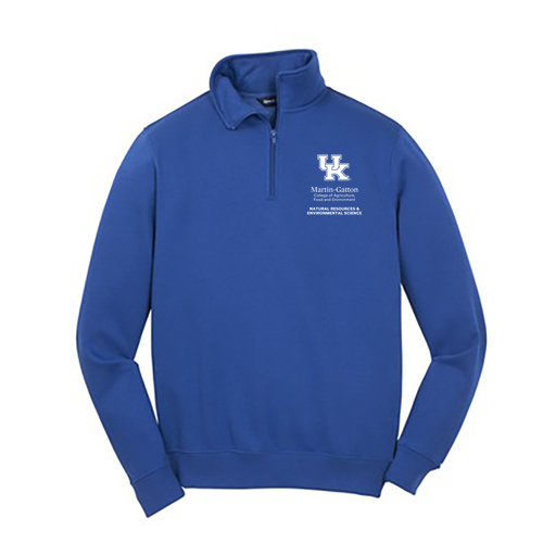 Sport Tek Quarter Zip Sweatshirt -- True Royal