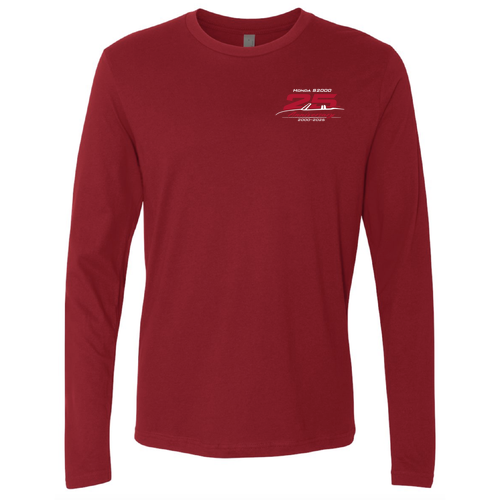 Next Level Apparel Premium Fitted Long Sleeve Crew -- Cardinal