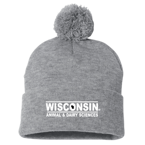 Sportsman Pom Pom Knit Hat -- Heather Grey